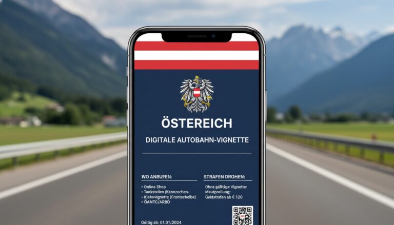 Vignette in Österreich: Wo kaufen, wie anbringen und welche Strafen drohen